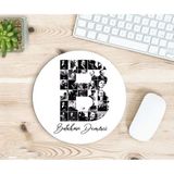 Hesaplısı Burada Kişiye Özel Atatürk Resimleri ile Bezenmiş B Harfli Isimli Baskılı Mousepad