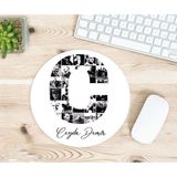 Hesaplısı Burada Kişiye Özel Atatürk Resimleri Ile Bezenmiş C Harfli Isimli Baskılı Mouse Pad