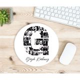 Hesaplısı Burada Kişiye Özel Atatürk Resimleri Ile Bezenmiş G Harfli Isimli Baskılı Mouse Pad