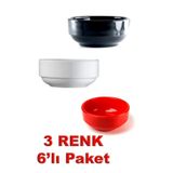 Hesna Natural 1. Kalite Polikarbon Kırılmaz Sosluk / Reçellik /Minimal Kase 6'lı (JOKER SOSLUK)