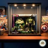 Hesperides Souvenirs Hulk Dev Figür Oyuncak Seti - Maske ve Eklem Hareketli Karakter 2'li Set - Hulk Figür