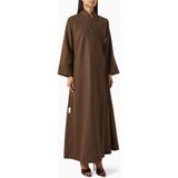 Hessa Falasi Konforlu ve Şık Wrap Abaya Kullanışlı Tasarımı ile Günlük ve Özel Günler Için Ideal Seçim - Kahverengi