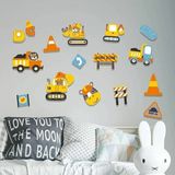 HET Concept Arabalı Hayvanlar Ahşap Set Bebek Çocuk Yatak Odası Ev Dekorasyon Model 020 - Renkli - Bebek Çocuk Odası