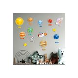 HET Concept Uzay Ve Gezegen Ahşap Set Bebek Çocuk Yatak Odası Ev Dekorasyon Model 001