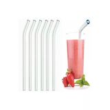 HETicaret 1 Adet Eğik Cam Pipet,kırılmaz Kalın Cam Yıkanabilir Eğimli Cam Pipet