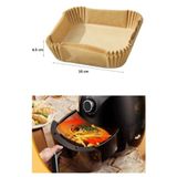 HETicaret 10 Adet Airfryer Pişirme Kağıdı Hava Fritözü Kare Pişirme Kağıdı Airfryer Yağsız Firitöz