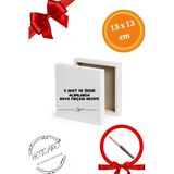 HETicaret Mini Tuval Küçük Boy Resim Tuvali - 1 Adet 13x13 Cm - Fırça Hediyeli