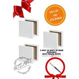Heticaret Tuval 10X10 6 Adet - Fırça Hediyeli