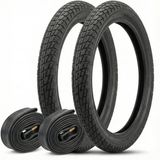 Heugers Black Cat Zırhlı Ön Arka Set Iç Dış Lastik 20X1.95 – 5 mm Zırh Kalınlığı, Elektrikli Bisikletlerle Uyumlu