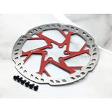 Heugers Impact 21K 180MM 6 Vida Kalın (2.3mm) Kırmızı Fren Rotoru - Elektrikli, Dağ ve Enduro Bisikleti Uyumlu