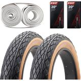 Heugers Rks Uyumlu Chaoyang Sandstorm Kahverengi Yanak 20x4.0 Zırhlı İç Dış Lastik Seti Fat Bike A