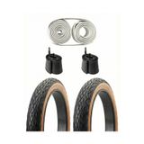 heugers RKS Uyumlu Chaoyang Sandstorm Kahverengi Yanak 20x4.0 Zırhlı İç Dış Lastik Seti – Fat Bike