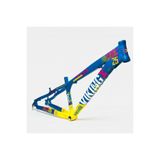 heugers Viking-X 26” Mavi Sarı – Dirt Jump Freeride Bisiklet Kadro – Tuff X-25 Alüminyum Frame, Güçlendiril