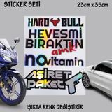 Hevesmi Biraktin Asiret Otomobil Motosiklet Cam Uyumlu Coklu Oto Sticker - Hologram Etkili Set Cikartma