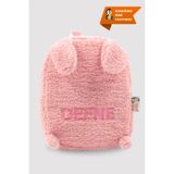 Hevi Kids HeviKids Kişiye Özel İsimli Peluş Pembe Tavşan Çocuk Çantası | 0–8 Yaş Çocuk Çantası
