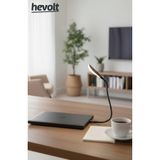Hevolt Dokunmatik Usb Led Çalışma Kitap Okuma Işığı Pc Laptop Gece Lambası 3 Seviye Işık Siyah