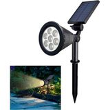 Hevolt Solar Güneş Enerjili Kazıklı 7W LED Çim & Bahçe Peyzaj Bitki Aydınlatma Armatürü 7 Ledli IP65 Korumalı 1 Adet - 3200K - Gün Işığı