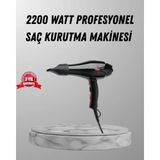 Hexa 2200W Fön Makinesi – Profesyonel Ac Motor, Soğuk ve Sıcak Üfleme - Çok Renkli