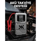 Hexa Taşınabilir Araç Akü Takviye ve Hava Kompresörü Powerbank Özellikli - Çok Renkli