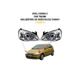 HEXLUND Opel Corsa C Far Takımı Sol Şoför ve Sağ Yolcu Tarafı 2 Adet