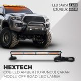 Hextech 40w Turuncu 60cm 17 Farklı Yanış Modlu 4 Cob Led Off Road