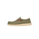 Hey Dude Erkek Wally Kanvas | Erkek Loafer'lar | Erkek Slip On Ayakkabı | Rahat ve Hafif, Zeytin, 11