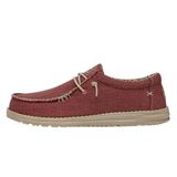 Hey Dude Erkek Wally Stitch | Erkek Loafer'lar | Erkek Slip On Ayakkabı | Rahat ve Hafif, Pompeian Kırmızı, 44 EU