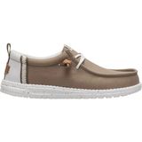 Hey Dude Wally Craft Linen Erkek Günlük Ayakkabı - Kahverengi - Gümüş - 43