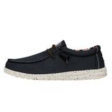 Hey Dude Wally Linen - Günlük Erkek Ayakkabıları - Hafif Konfor - Ergonomik Hafızalı Köpük İç Taban - İtalya ve Kaliforniya'da tasarlanmıştır, mavi çok, 12 UK