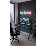 Hey Gaming Profesyonel Oyuncu Masası Siyah 120 Cm Siyah Ayak