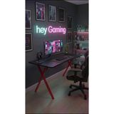 Hey Gaming2 Profesyonel Oyuncu Masası Siyah Kırmızı Ayak 110 Cm