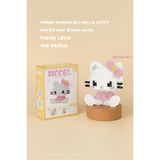HEY GİDİ GİFT Pembe Kurdeleli Hello Kitty Model Karakter Figürü Bricks 3D Yapı Oyuncakları - 396 Parça
