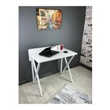 Hey Modüler Mobilya Hayal 90 CM Beyaz Metal Beyaz Ayaklı Bilgisayar Çalışma Masası
