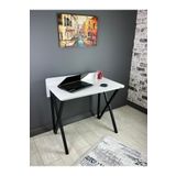 Hey Moduler Mobilya Hayal Beyaz Calisma Masasi Bilgisayar Ofis Masasi Metal Siyah Ayakli 90 Cm