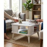 Hey Modüler Mobilya Hey Mars Kare Modern Orta Sehpa Katlı 60*60*39 - BEYAZ
