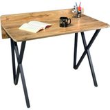 Hey Modüler Mobilya Hey Rüya Çalışma Masası Ceviz Siyah Ayak - Ölçüleri : Genişlik: 103 cm - Derinlik: 51 cm - Yükseklik: 74 cm - Sırt ile Yükseklik: 83 cm