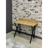 Hey Modüler Mobilya Hey Rüya Çalışma Masası Safir Siyah Ayak - Safir Meşe - Genişlik: 103 cm - Derinlik: 51 cm - Yükseklik: 74 cm - Sırt ile Yükseklik: 83 cm