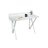Hey Moduler Mobilya Ruya Beyaz Calisma Masasi Bilgisayar Ofis Masasi Metal Beyaz Ayakli 103 Cm