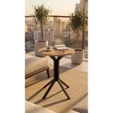 hey modüler mobilya Yıldız Yuvarlak Çam 50 cm Balkon Masası Yan Sehpa Mutfak Yemek Masası Siyah Ayak