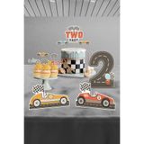 Hey Parti Retro Araba Temalı Two Fast 2 Yaş Doğum Günü Parti Seti - Arabalı Doğum Günü Konsepti - Mini