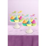 Hey Parti Unicorn ve Gökkuşağı Temalı 12’li Cupcake Süsü