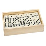 Hey. Play. Premium Set of 55 Double nine Domino W/ahşap Fall Oyun