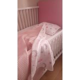 Heybe Home Bebek Müslin Pembe Waffle Pike Takımı Ay Yıldız Desenli-Heybe Home - 100 x 110 cm