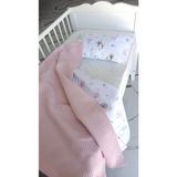 Heybe Home Bebek Müslin Pembe Waffle Pike Takımı Ceylan Desenli-Heybe Home - 100 x 110 cm