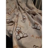 Heybe Home Pazen Bebek Battaniyesi /kundak 100X110 cm - 100 x 110 cm - Kahverengi