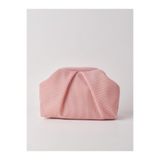 HEYBE'S Heybes Kadın Pembe Piliseli Clutch El Çantası