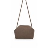 HEYBE'S Heybes Kadın Vizon Clutch Portföy El Çantası