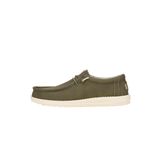 HEYDUDE - Wally Classic Erkek - Slip-On Ayakkabı - Mokasen Stili, Zeytin (Olive), 45 EU
