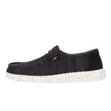HEYDUDE Wendy Stretch Sox, Kadın Ayakkabıları, Kadın Slip-on Loafer'lar, Rahat ve Hafif, Siyah/Beyaz, 38 EU