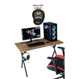 Heygaming Profesyonel Oyuncu Masası Ceviz Bilgisayar Çalışma Masa